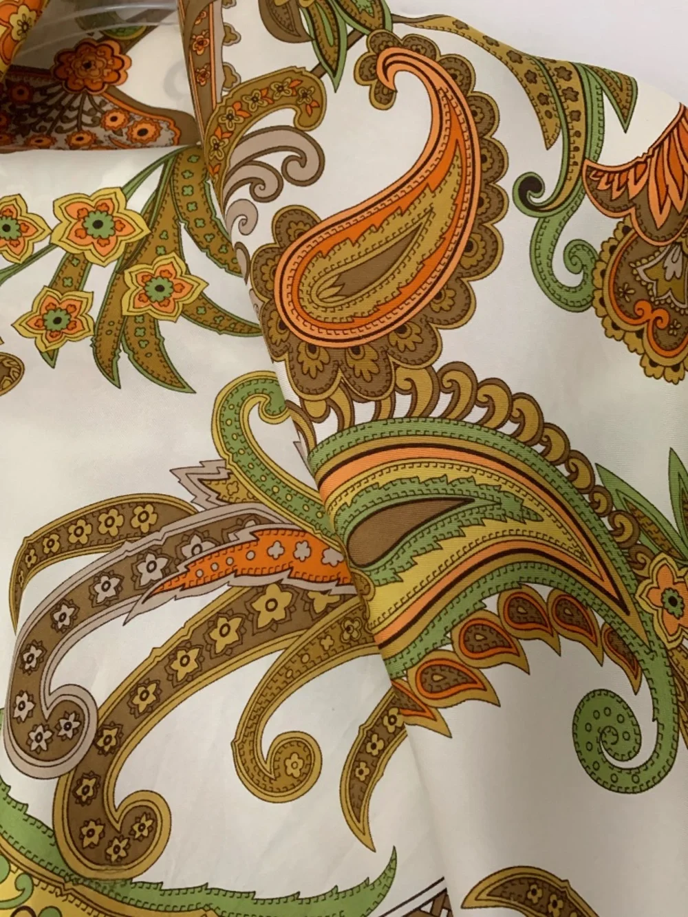 Talbots 100% silk paisley print scarf